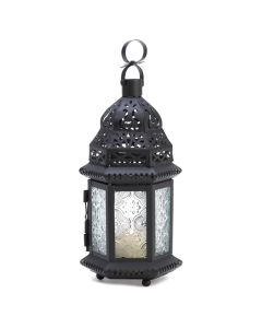 CLEAR GLASS MOROCCAN LANTERN
