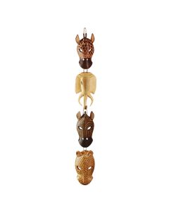 ANIMAL MASKS WALL PLAQUE